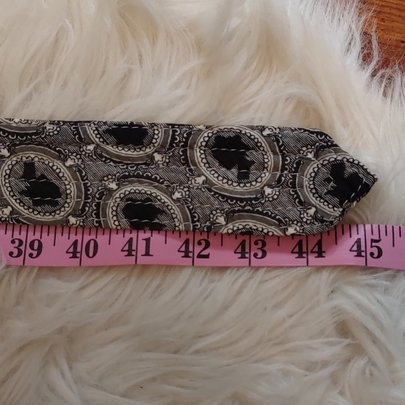 JCrew Y2K Blk/white lady brooch canvas Belt Sz S-L 🛍BOGO🛍 - Picture 6 of 8